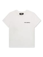 Karl Lagerfeld Kids t-shirt Ikonik en coton bilogique - Blanc