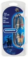 Bandridge BAL4201 - Audiokabel (RCA, RCA, 1 m, veelkleurig)