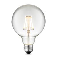 Edison Vintage LED filament lichtbron Globe - Helder - G95 Deco - Retro LED lamp - 9.5/9.5/13.5cm - geschikt voor E27 fitting - Dimbaar - 4W 440lm 3000K - warm wit licht