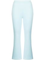 Cynthia Rowley pantalon évasé court à taille mi-haute - Bleu