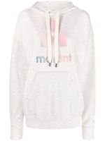 MARANT ÉTOILE hoodie Mansel à logo imprimé - Tons neutres