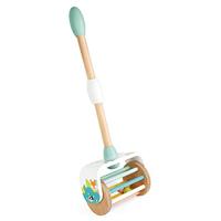 Janod - Pure Wooden Push-Along Toy - Early Learning Toy - Motor Skills and Walking Training - Water-Based Paint - from 18 Months Old, J05154