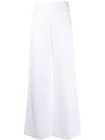 SANDRO pantalon ample à taille haute - Blanc