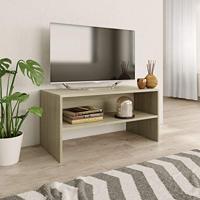 vidaXL TV-bank Sonoma eiken, 80 x 40 x 40 cm, gekarteld