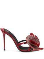 Giuseppe Zanotti mules à appliqués 105 mm - Rouge