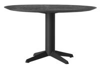 DTP Home Ronde Eettafel Soho Betonlook, 130cm - Zwart