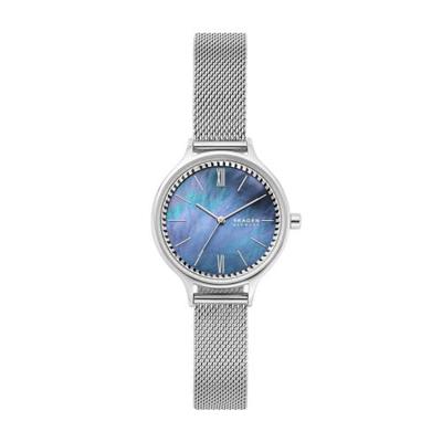 Skagen horloge Anita SKW2862 zilverkleur/blauw