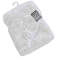 Soft Touch babydeken PomPom Deluxe 75 x 100 cm wit