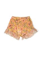 ZIMMERMANN Kids Shorts met ruches afwerking - Geel