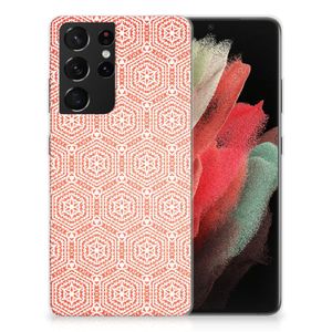 Samsung Galaxy S21 Ultra TPU bumper Pattern Orange