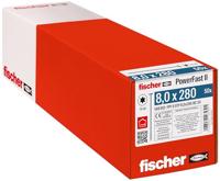 fischer 566365 STP 8,0 x 280, 50 STK. PowerFast II houtschroef, zilver