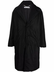 Off-White manteau mi-long à coupe légère - Noir