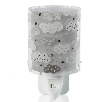 Dalber nachtlamp Clouds 14 cm grijs