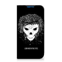 Mobiel BookCase iPhone 14 Pro Skull Hair