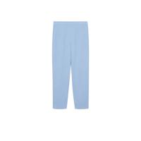 Mango Man geruite slim fit pantalon marine