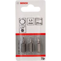 Bosch 2 607 001 716 schroevendraaierbit 3 stuk(s) - thumbnail