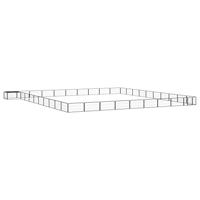 vidaXL Hondenkennel 40 panelen 100x50 cm gepoedercoat staal zwart