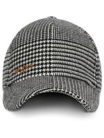 Balmain casquette à motif pied-de-poule - Blanc - thumbnail