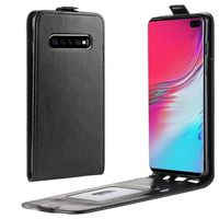 Samsung Galaxy S10 5G Verticale Flip Case met Kaarthouder - Zwart