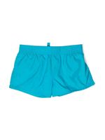 DSQUARED2 KIDS short de bain à logo imprimé - Bleu