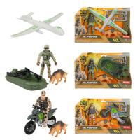 Toi Toys ALFAFOX Speelset M Militair Met Voertuig, Hond En Accesoires - thumbnail