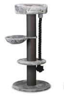 Beeztees Havilo - Krabpaal - Grijs - 80x80x170 cm