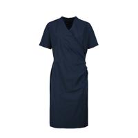 Expresso overslagjurk met krijtstreep donkerblauw