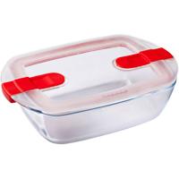 Pyrex - Schaal Rechthoek met Deksel, 23 x 15 cm - Pyrex Cook & Heat