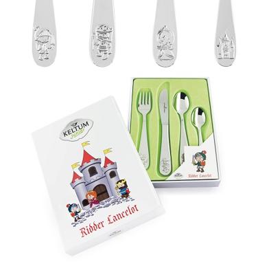 VAN KEMPEN EN BEGEER - Junior 18/10 - Bestek 4-dlg Ridder Lancelot VAN KEMPEN EN BEGEER - Junior 18/10 - Bestek 4-dlg Ridder Lancelot