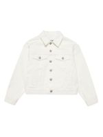 MM6 Maison Margiela Kids veste en jean à logo brodé - Blanc