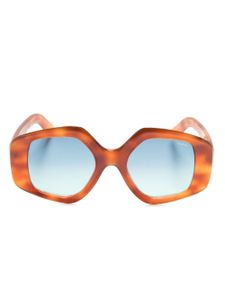 Lapima lunettes de soleil Stella à monture oversize - Marron