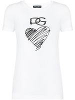 Dolce & Gabbana t-shirt à logo imprimé - Blanc - thumbnail