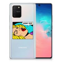 Samsung Galaxy S10 Lite Silicone Back Cover Popart Oh Yes - thumbnail