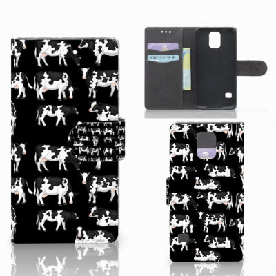 Samsung Galaxy S5 | S5 Neo Telefoonhoesje met Pasjes Koetjes Samsung Galaxy S5 | S5 Neo Telefoonhoesje met Pasjes Koetjes