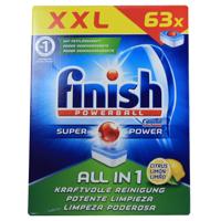 Finish Finish Powerball All In 1 Lemon - 63 Tabs