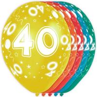 Ballonnen 40 jaar rondom bedrukt