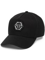 Philipp Plein casquette à plaque logo - Noir