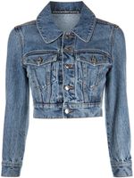 Alexander Wang veste crop en jean - Bleu - thumbnail