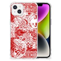 Extreme Case iPhone 14 Angel Skull Rood - thumbnail