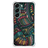 Samsung Galaxy S23 Plus Doorzichtige Silicone Hoesje Aztec