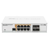 Mikrotik CRS112-8P-4S-IN netwerkschakelaar Gigabit Ethernet (10/100/1000), wit, ethernet-verbinding, ondersteunt stroomvoorziening via deze poort (PoE).