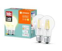 LEDVANCE AC32941 - 2er SMART+ BT FILAMENT CLASSIC DIMMABLE CLA60 SMART+ Energielabel: E (A - G) E27 6 W Warmwit