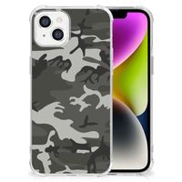 iPhone 14 Doorzichtige Silicone Hoesje Army Light - thumbnail