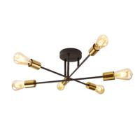 Searchlight Design plafondlamp Armstrong Spider 8046-6BK