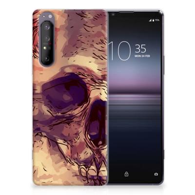 Silicone Back Case Sony Xperia 1 II Skullhead