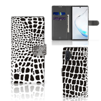 Samsung Galaxy Note 10 Plus Telefoonhoesje met Pasjes Slangenprint