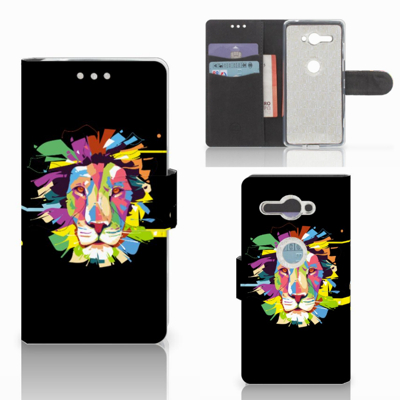 Sony Xperia XZ2 Compact Leuk Hoesje Lion Color