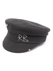 Ruslan Baginskiy casquette gavroche à logo - Noir