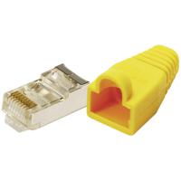 LogiLink MP0015 RJ45-connector Cat 5e, afgeschermd Stekker, recht Aantal polen: 8P8C Geel 100 stuk(s) - thumbnail