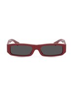 Dolce & Gabbana Kids lunettes de soleil Mini Me à monture rectangulaire - Rouge - thumbnail